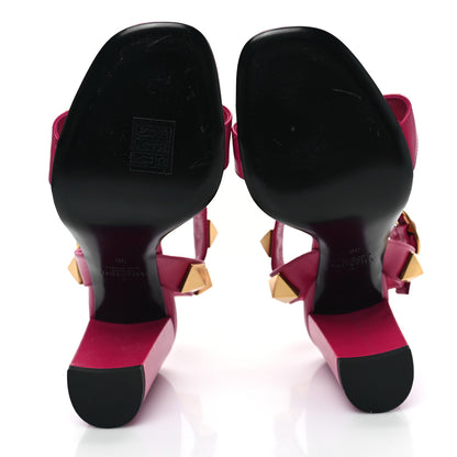 Valentino Garavani Calfskin Roman Stud T-Strap 90mm Sandals 38 Blossom 5 of 11