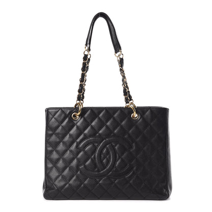 Chanel Caviar Quilted Grand Shopping Tote GST Black 1 of 13