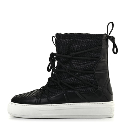 Christian Dior Resille Calfskin Womens Dior Solar Ankle Boots 40 Black 1 of 10