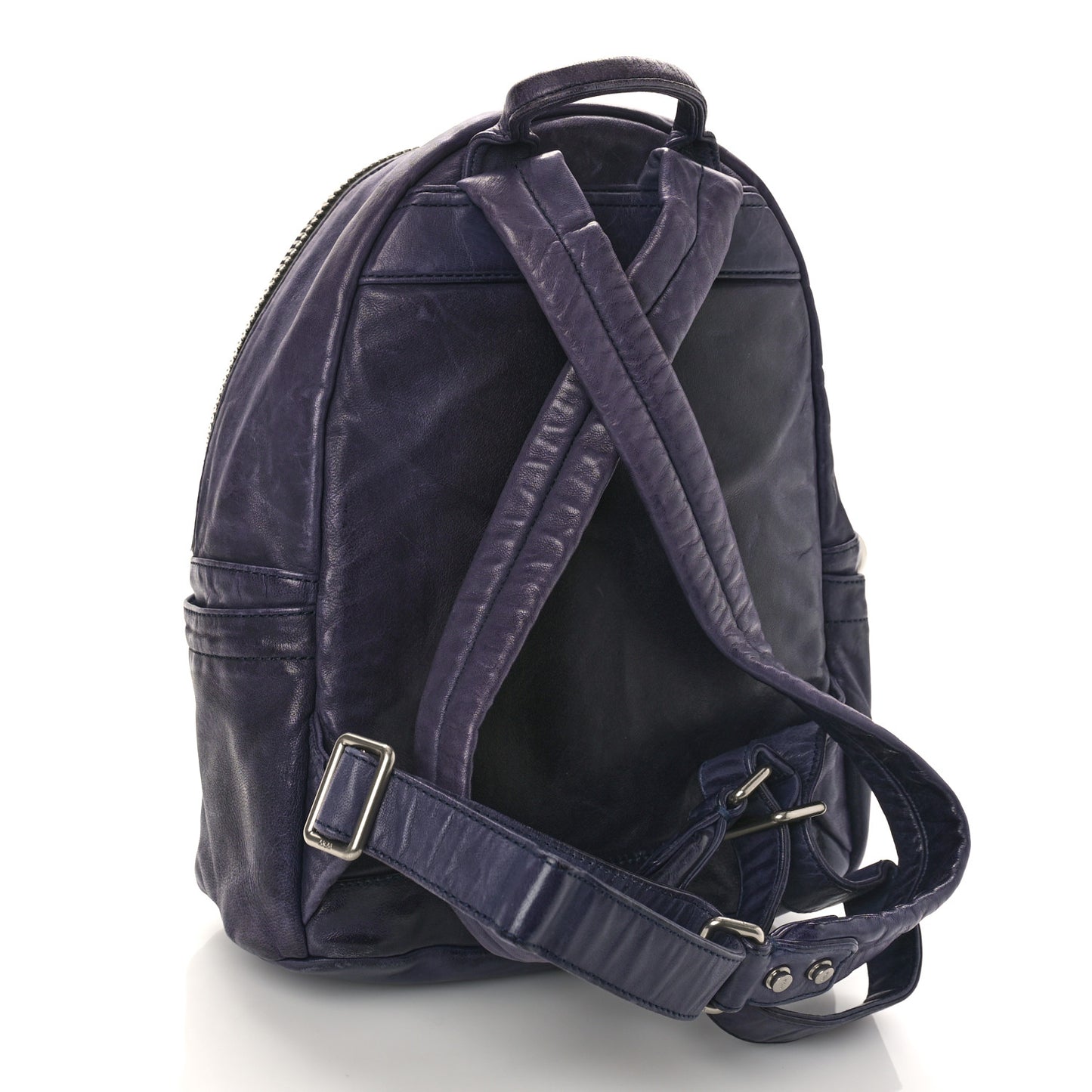 Lambskin Small Tumbler Backpack Navy