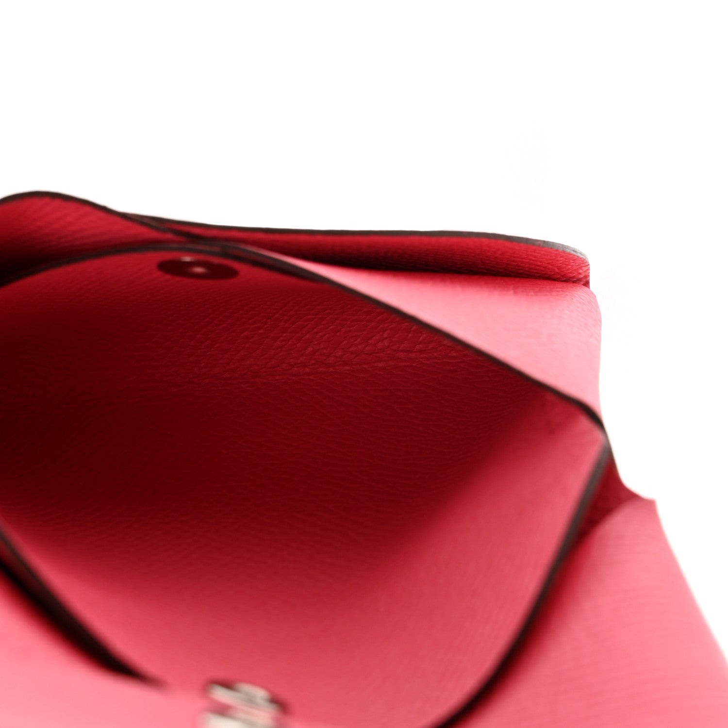 Hermes Epsom Calvi Duo Card Case Rose Azalee 5 of 8
