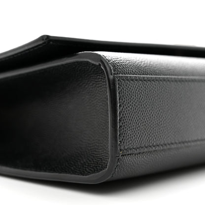 Saint Laurent Grain De Poudre Medium Classic Monogram Kate Satchel Black 9 of 15