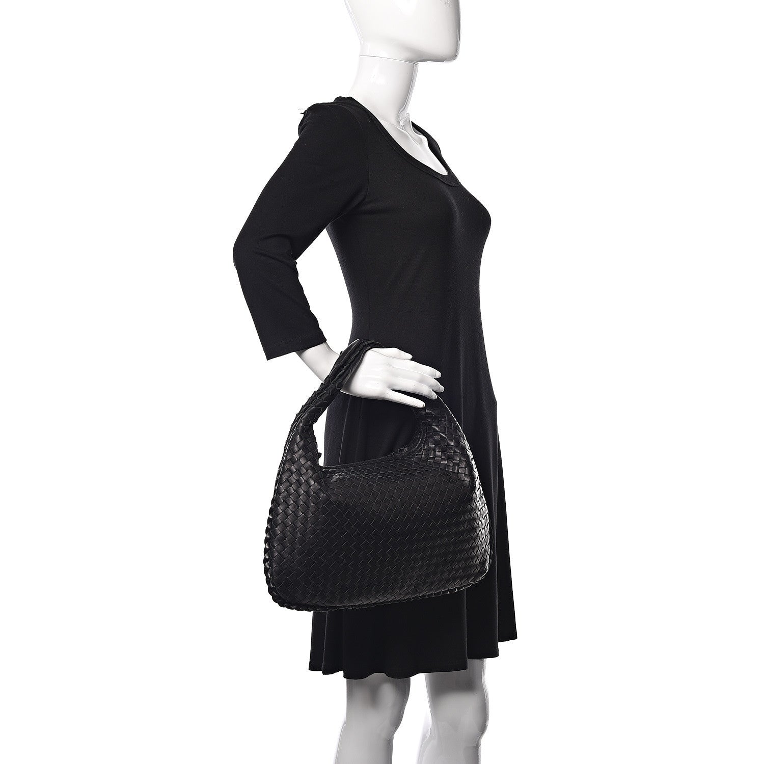 Bottega Veneta Nappa Intrecciato Medium Veneta Hobo Black 2 of 7