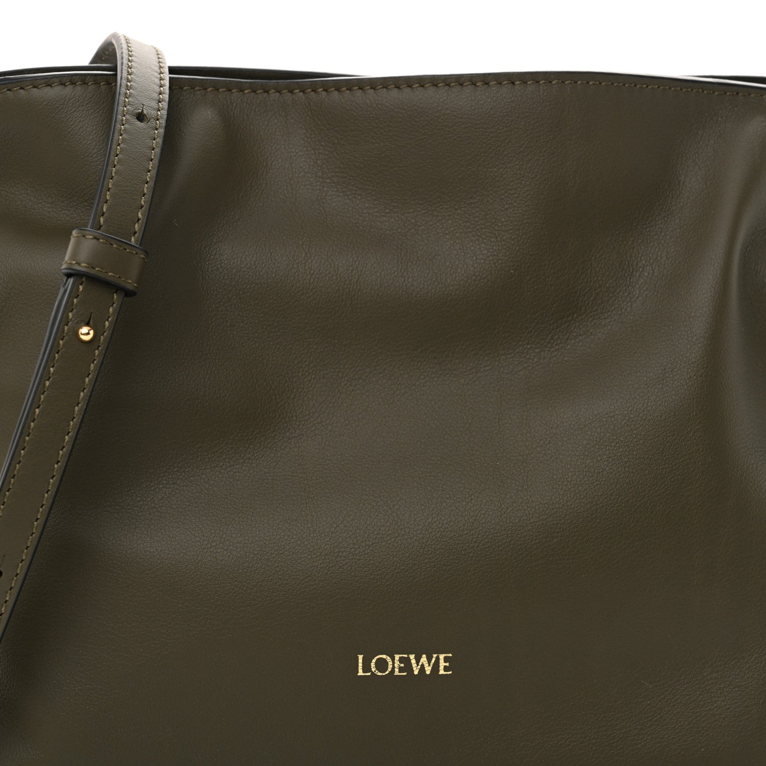 Loewe Calfskin Mini Flamenco Knot Clutch Vintage Khaki 7 of 11