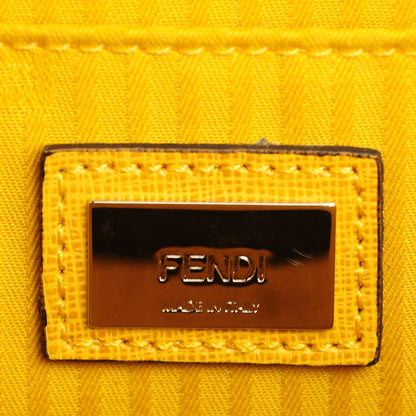Fendi Vitello Elite Flamingo Mini Demi Jour Shoulder Bag Mustard 6 of 7