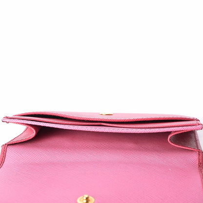 Prada Saffiano Multicolor Compact Wallet Peonia Begonia 3 of 10
