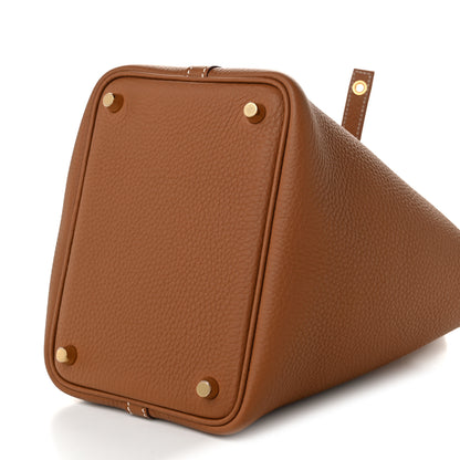 Hermes Taurillon Clemence Picotin Lock 18 PM Gold 10 of 11