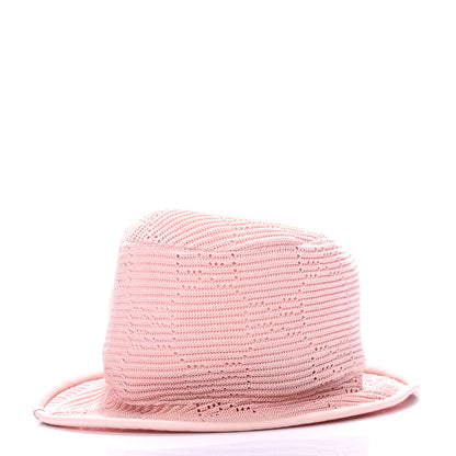 Gucci Cable Knit GG Monogram Fedora Pink 3 of 6