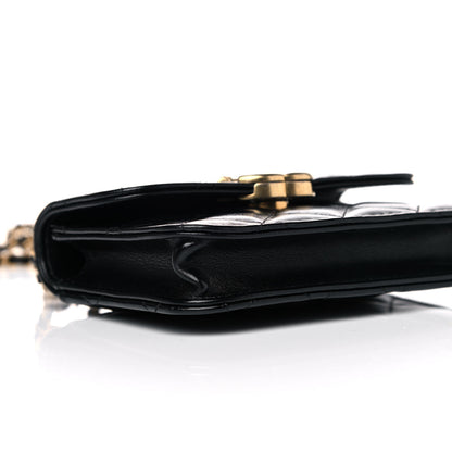 Chanel Calfskin Quilted Perfect Fit Coin Purse With Chain Black 10 of 12