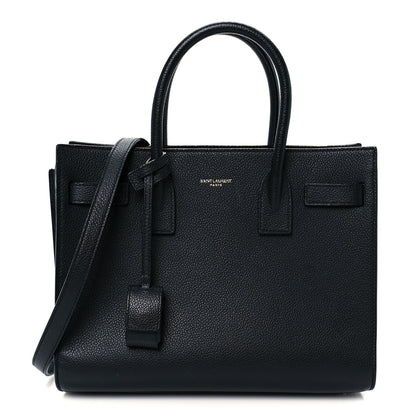 Saint Laurent Grained Calfskin Baby Sac De Jour Black 1 of 21