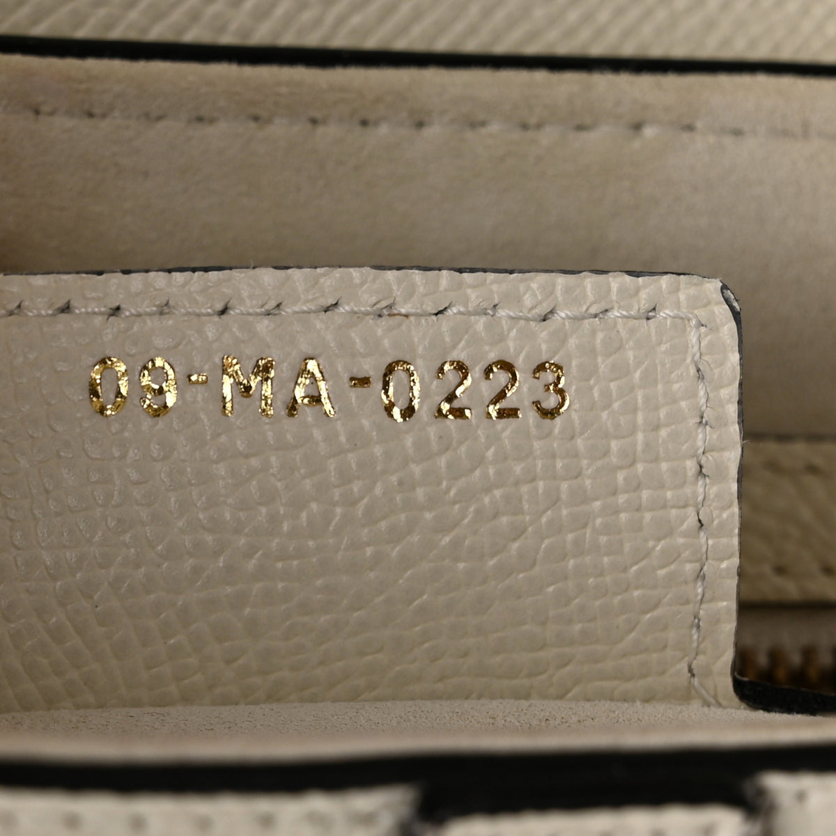 Grained Calfskin Saddle Bag With Strap Latte