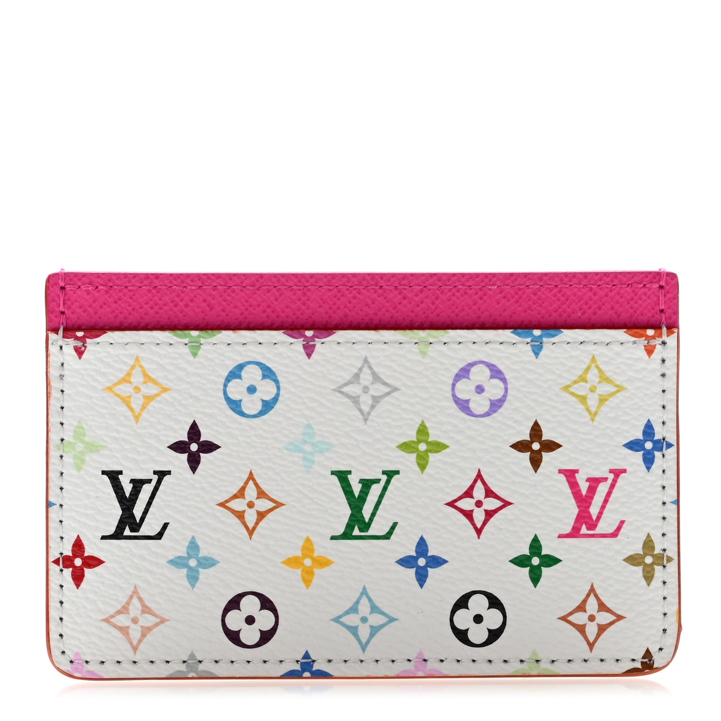 LV X TM Monogram Multicolor Card Holder Kawaii Pink