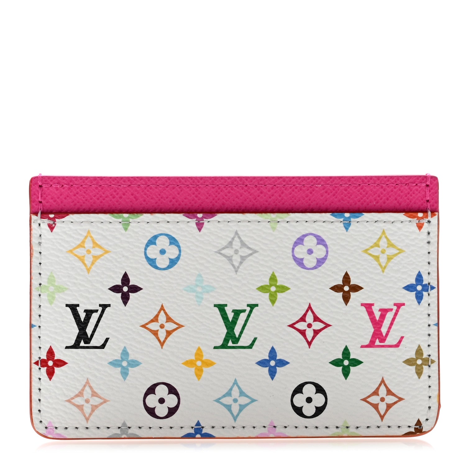 Louis Vuitton LV X TM Monogram Multicolor Card Holder Kawaii Pink 1 of 6