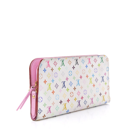 Louis Vuitton Monogram Multicolor Insolite Wallet White Litchi 3 of 8