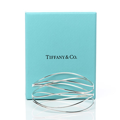 Tiffany Sterling Silver Elsa Peretti Five Row Wave Bracelet 5 of 5
