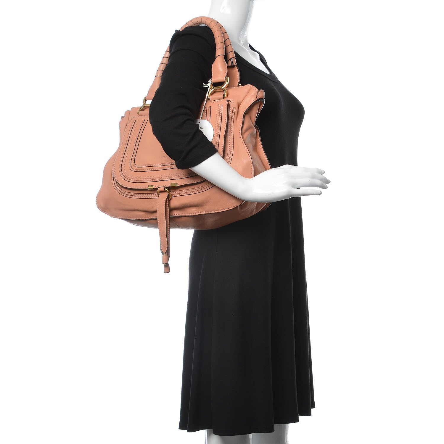 Chloe Calfskin Medium Marcie Satchel Pink 2 of 10
