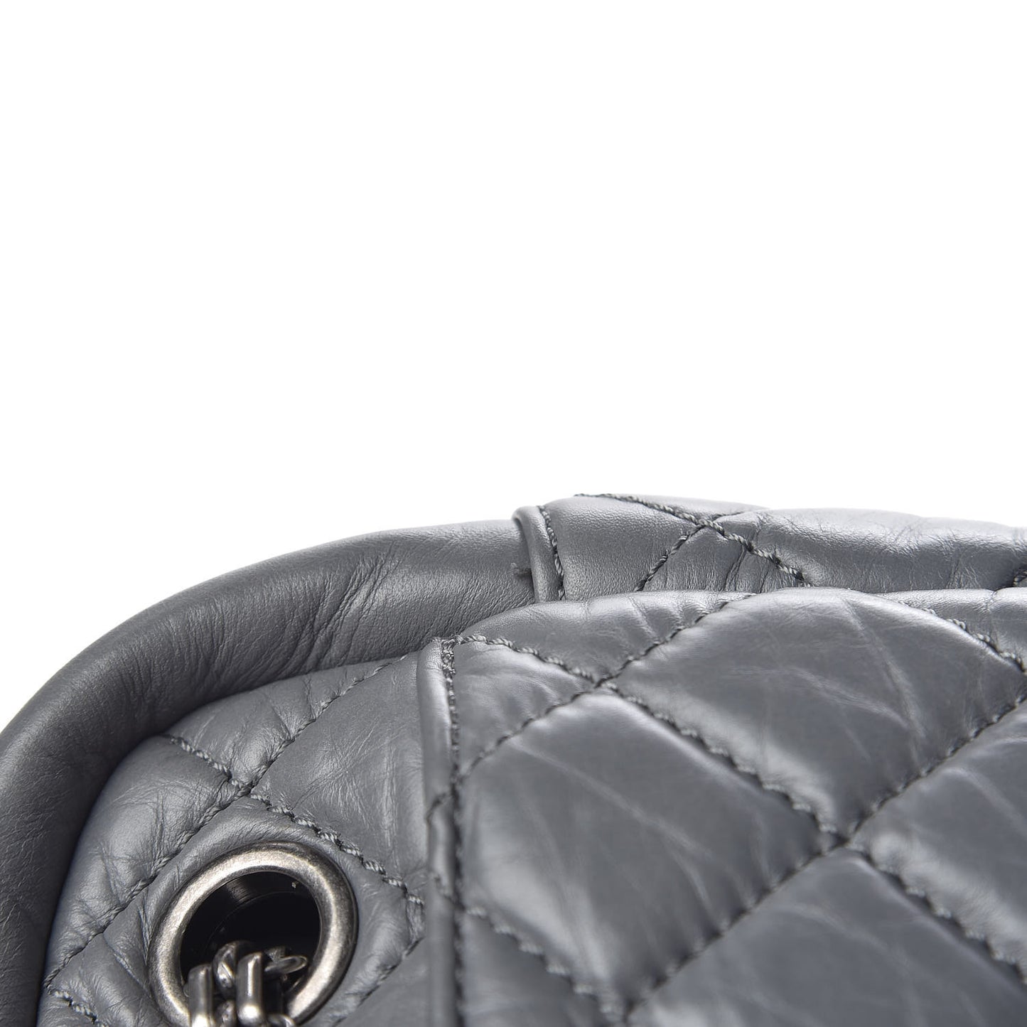 Aged Calfskin Medium Reissue Camera Case Grey