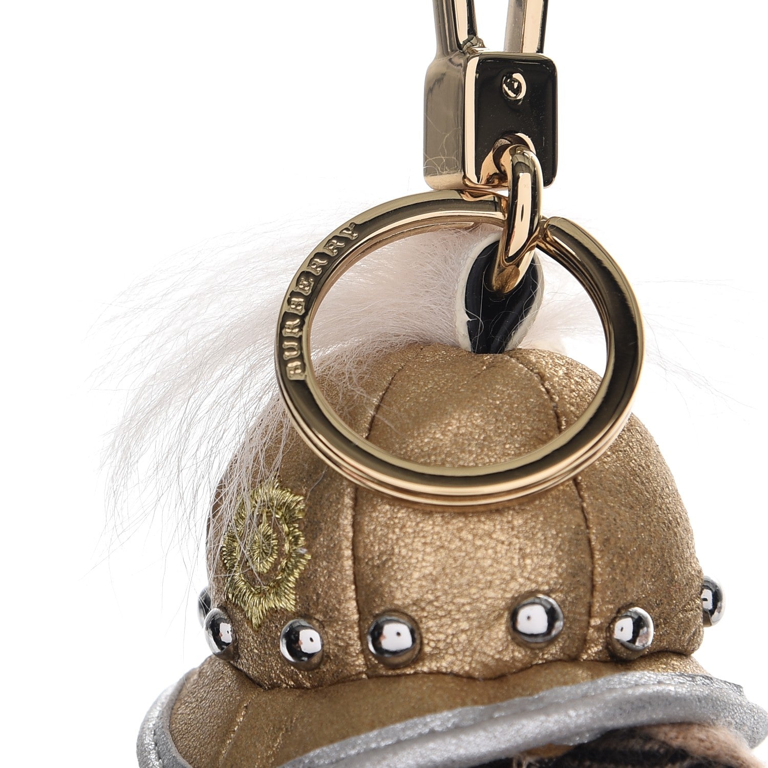 Burberry Thomas Bear Regimental Keychain Charm Camel 4 of 5