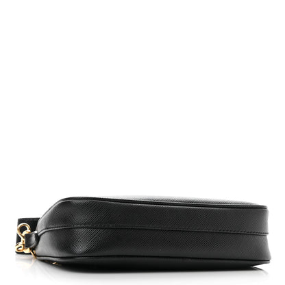 Prada Saffiano Lux Mini Shoulder Bag Black 3 of 8