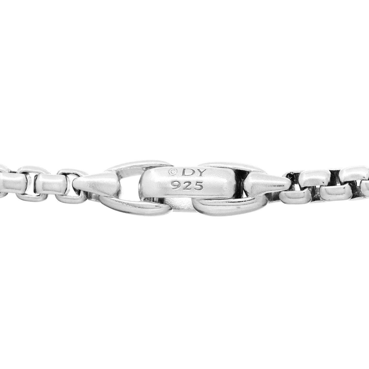 David Yurman Sterling Silver Black Diamond Streamline Cross Station Necklace 26" 5 of 5
