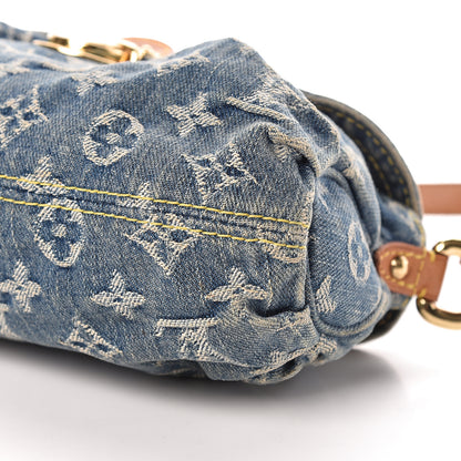 Louis Vuitton Monogram Denim Mini Pleaty Blue 10 of 11