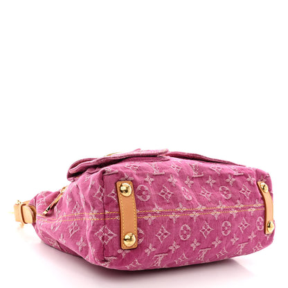 Louis Vuitton Denim Baggy PM Fuchsia 4 of 12