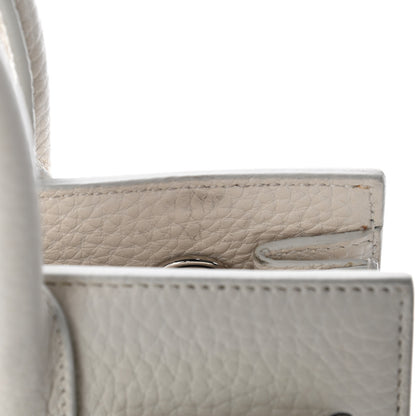 Saint Laurent Grained Calfskin Nano Sac de Jour Dove White 5 of 10