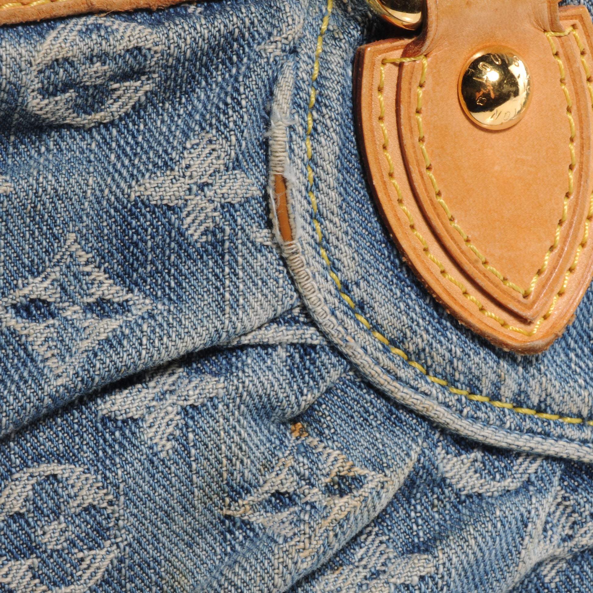 Louis Vuitton Denim Neo Cabby MM Blue 10 of 11