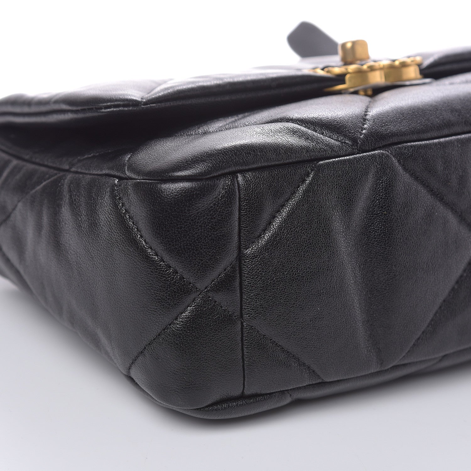 Chanel Lambskin Quilted Medium 19 Flap Black 8 of 9