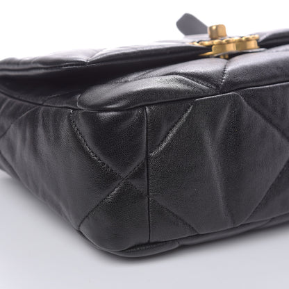 Chanel Lambskin Quilted Medium 19 Flap Black 8 of 9