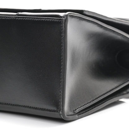 Balenciaga Shiny Box Calfskin Medium Hourglass Top Handle Bag Black 9 of 10