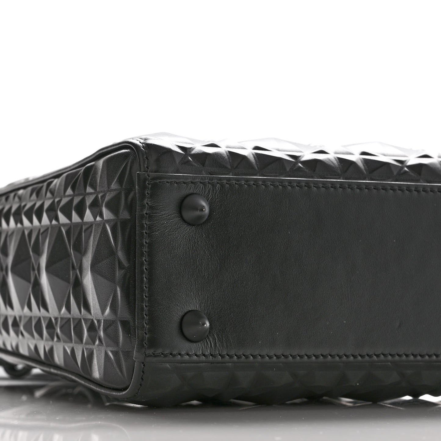 Calfskin Cannage Diamond Small My ABCDior Lady Dior Black