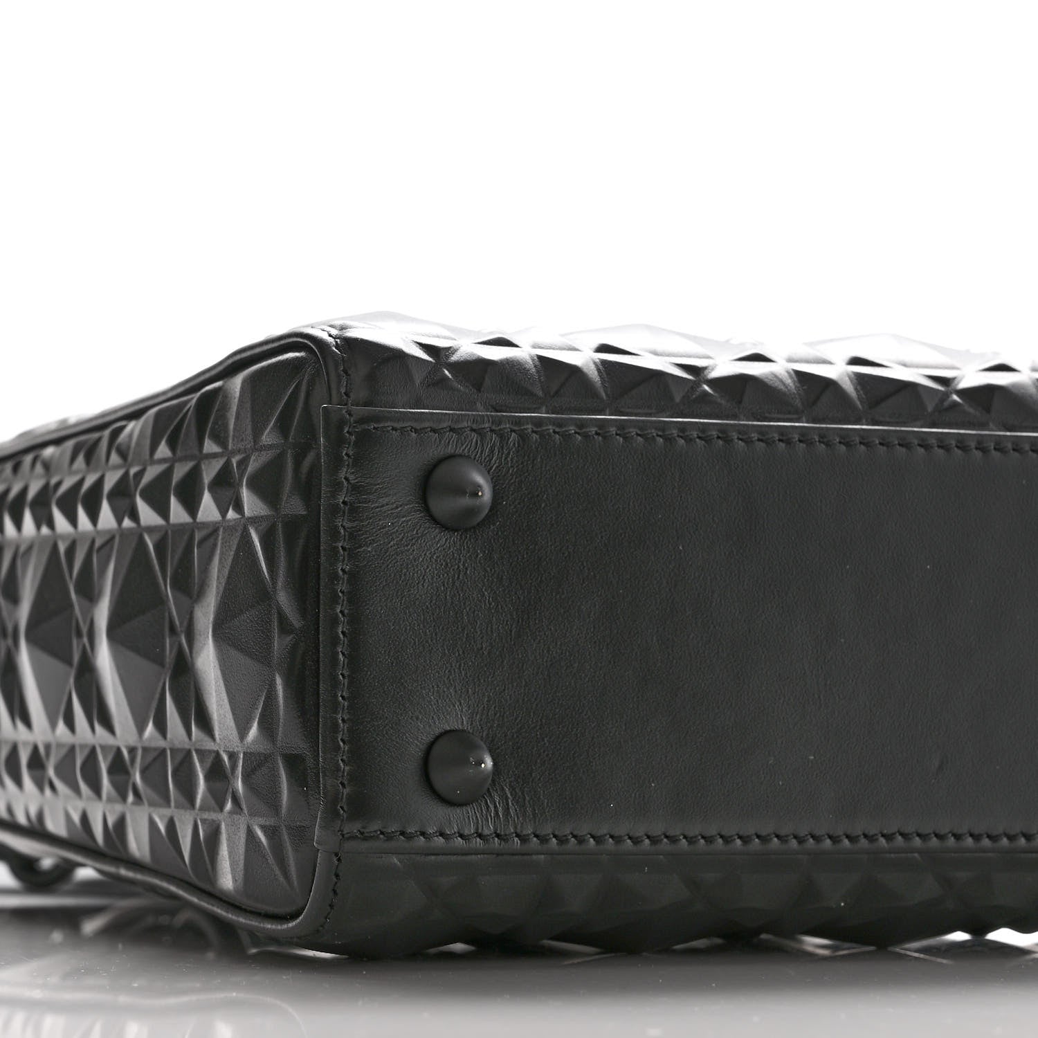 Christian Dior Calfskin Cannage Diamond Small My ABCDior Lady Dior Black 10 of 12