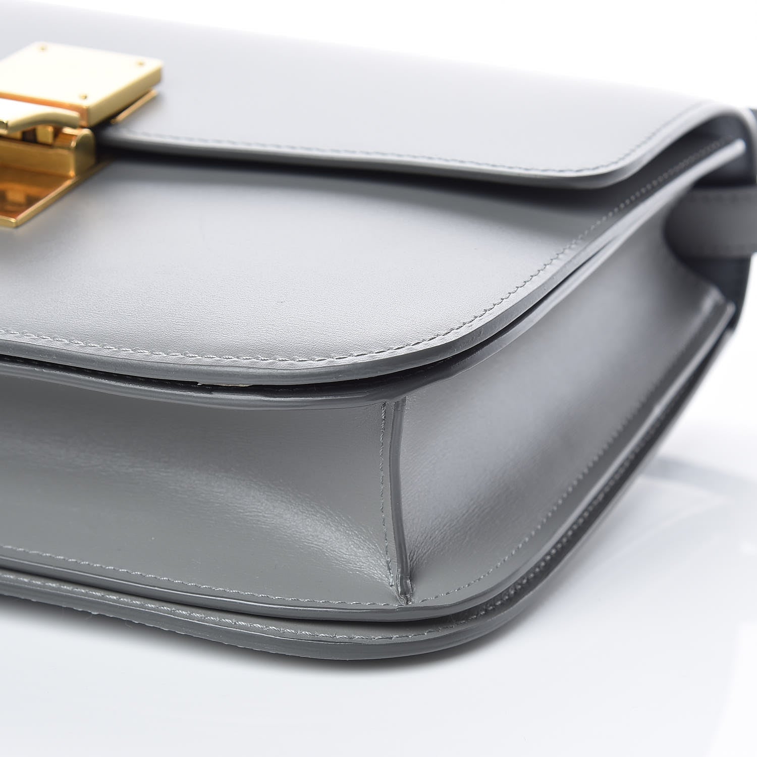 Celine Box Calfskin Medium Classic Box Flap Bag Zinc 11 of 12