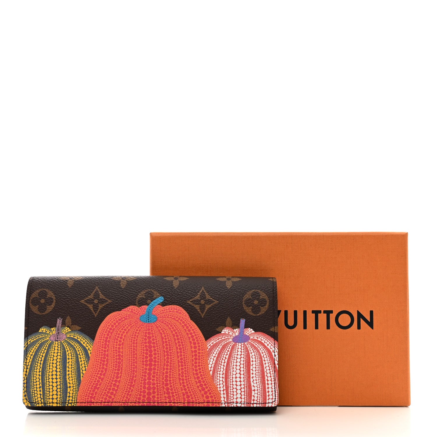 Louis Vuitton LV X YK Monogram Kusama Pumpkin Sarah Wallet 10 of 10