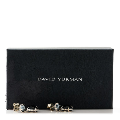 David Yurman Sterling Silver Black Onyx Hematine Chatelaine Drop Earrings 5 of 5