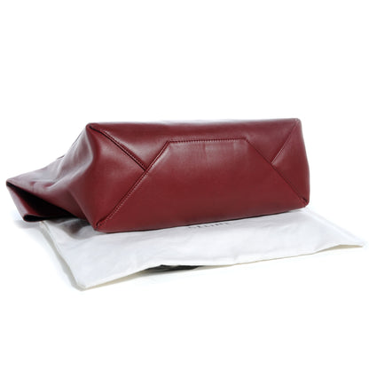 Celine Calfskin Folded Clutch Burgundy 4 of 8