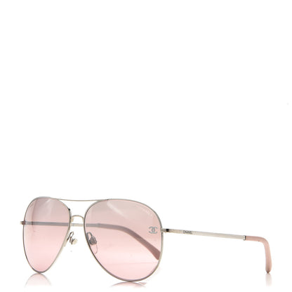 Chanel Pilot Sunglasses 4189-T-Q Dark Pink 1 of 10
