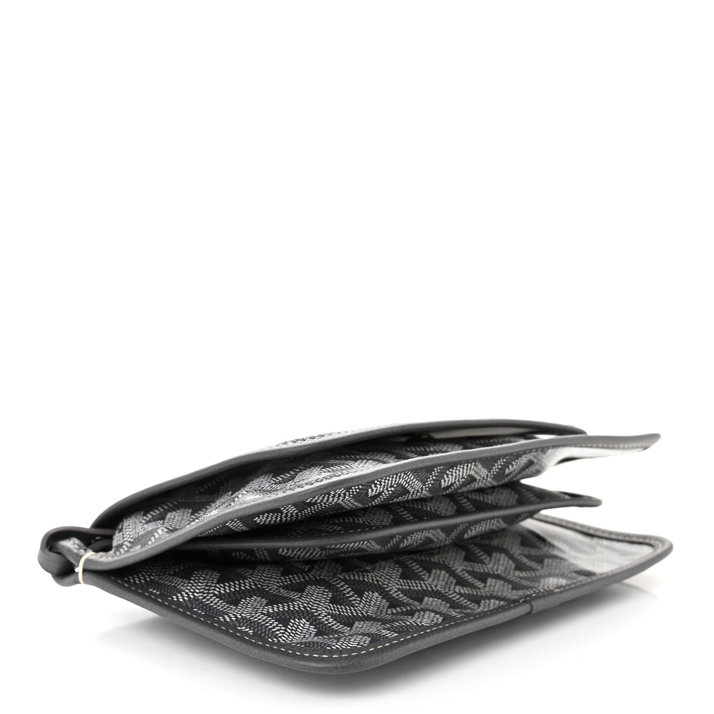 Goyardine Plumet Wallet Clutch Grey