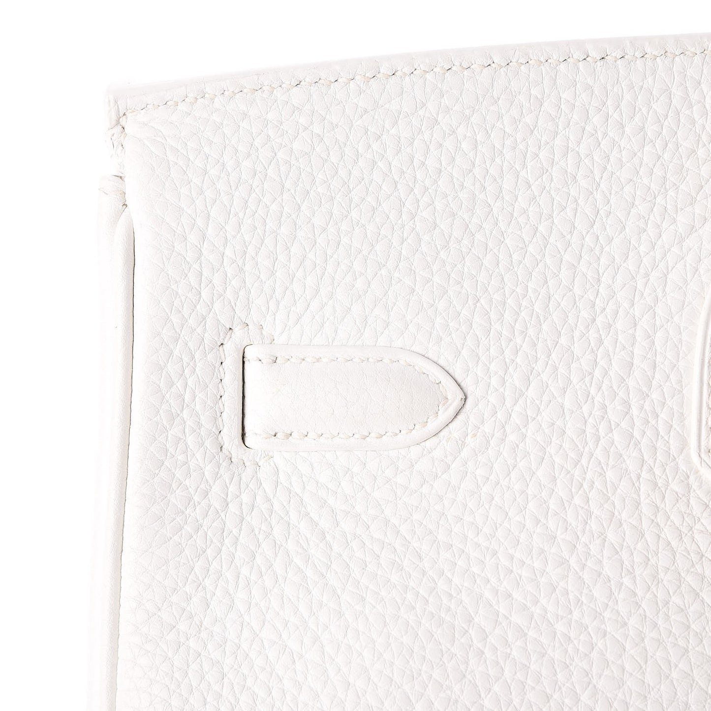 Taurillon Clemence Birkin 35 White