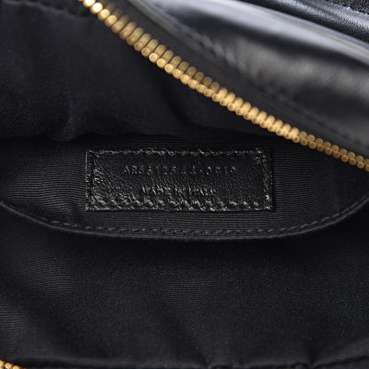 Saint Laurent Calfskin Matelasse Monogram Lou Camera Bag Black 7 of 10