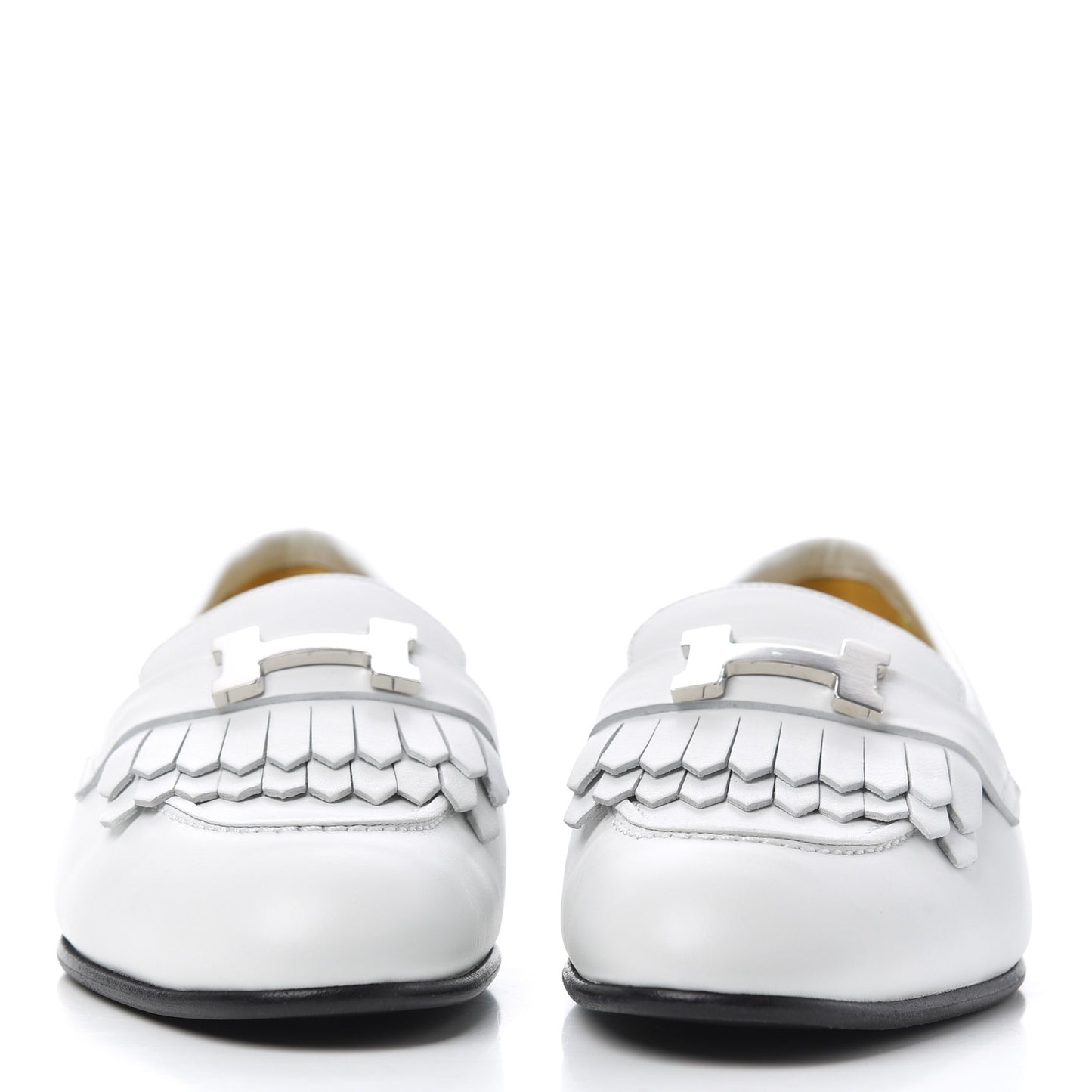 Calfskin Womens Royal Loafers 36.5 White