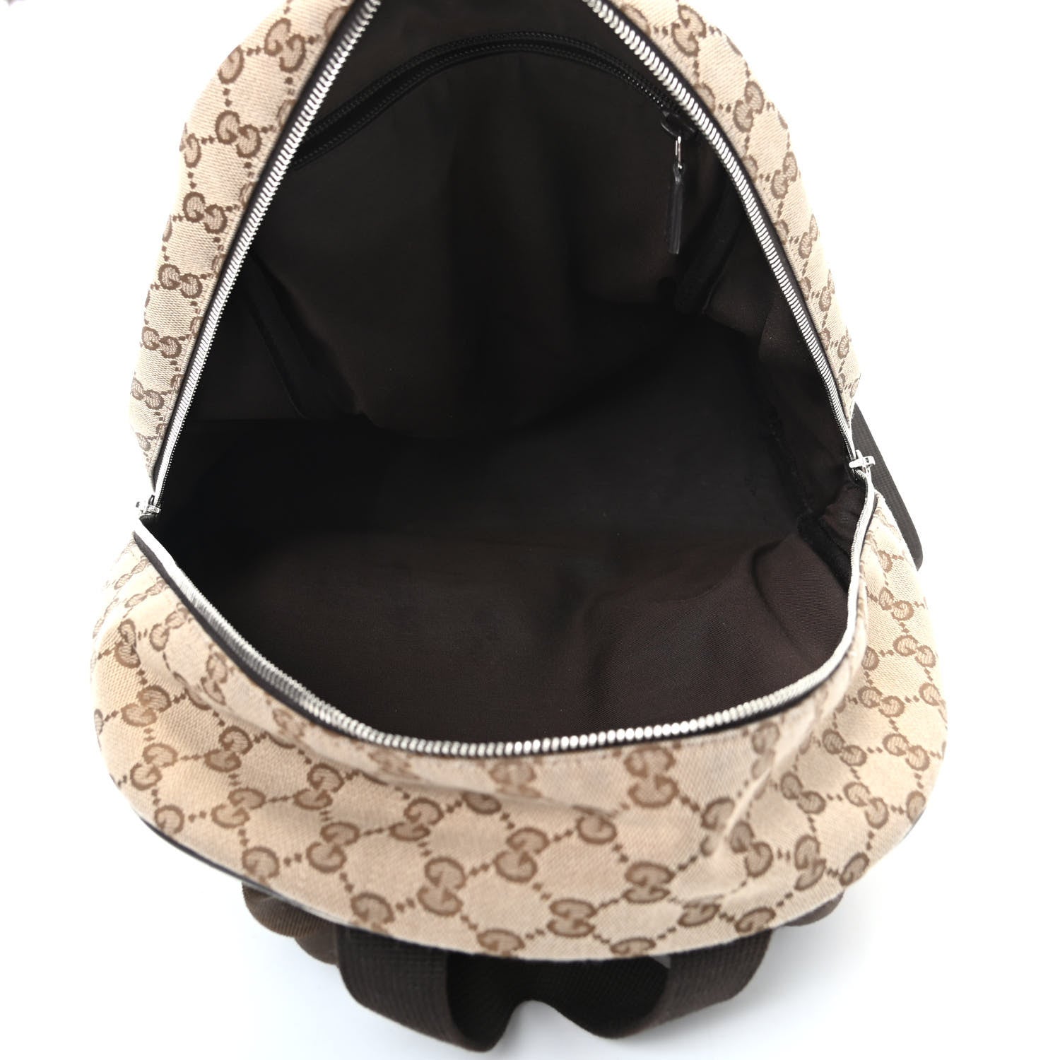 Gucci Monogram Travel Backpack Dark Brown 5 of 11