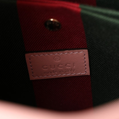 Gucci GG Supreme Monogram Emblem Mini Bucket Bag Pink 5 of 8