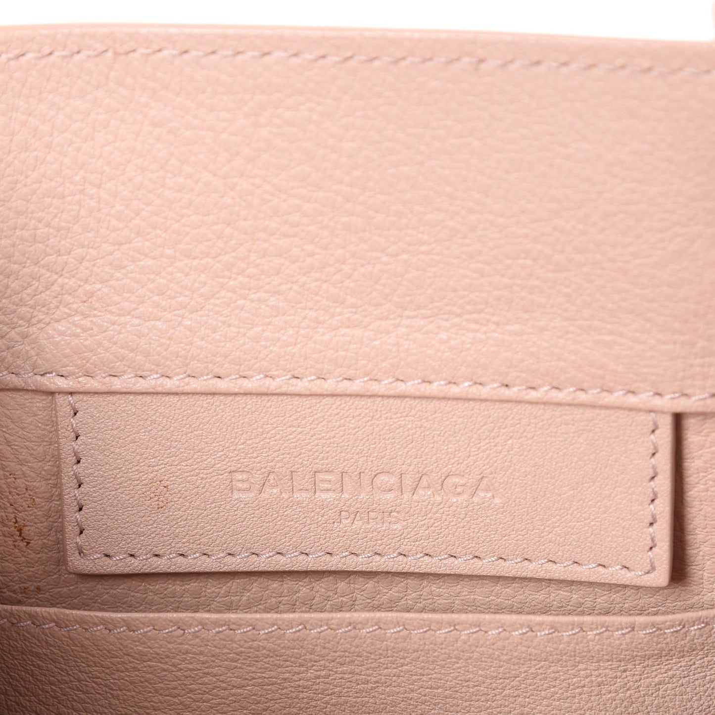 Grained Calfskin Gold Metallic Edge Hardware Papier Mini A4 Tote