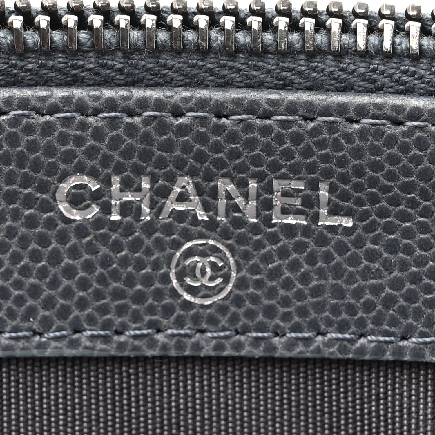 Chanel Caviar Quilted Small Clutch With Chain Grey 8 of 13