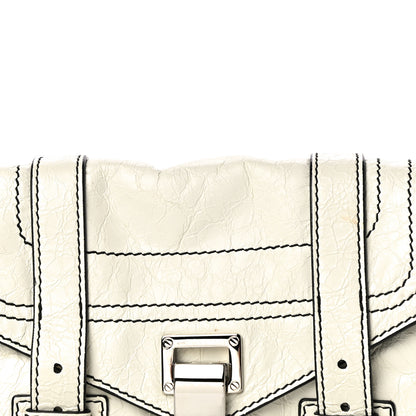 Proenza Schouler Crinkled Calfskin PS1 Mini Zip Crossbody White 8 of 17