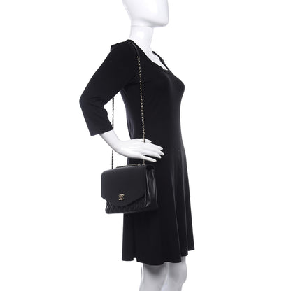 Chanel Calfskin Caviar Quilted Flap Black 3 of 9