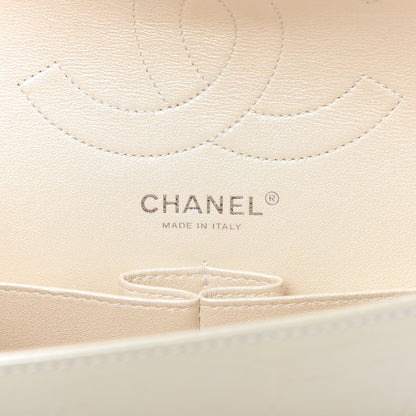 Chanel Metallic Aged Calfskin Quilted 2.55 Reissue 226 Flap White 8 of 9