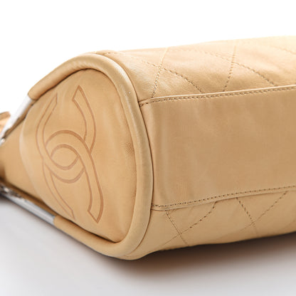 Chanel Lambskin Stitched Medium Ultimate Soft Tote Beige 8 of 13